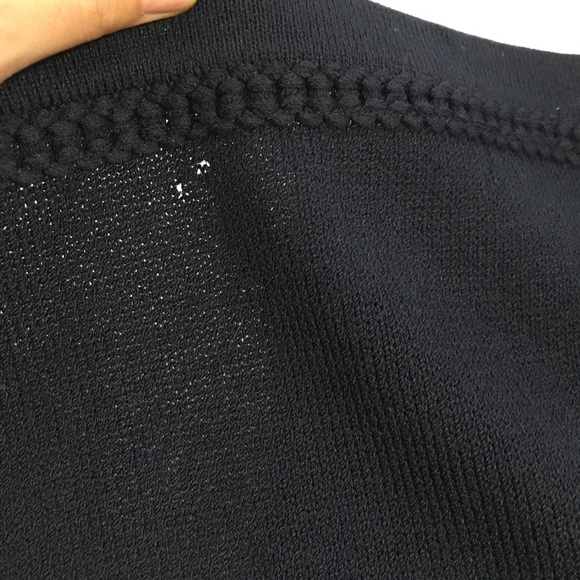 St. John collection navy knit skirt jacket set - Picture 8 of 8